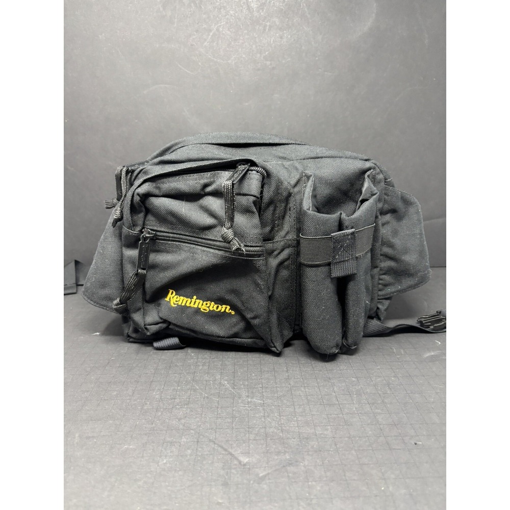 Remington Fanny Pack Black Camo Hunting Hiking Tactical Camping